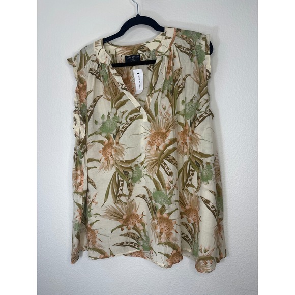 Lane Bryant Floral Print Sleeveless Top Blouse Women's Plus Size 22/24 NEW - Picture 1 of 6